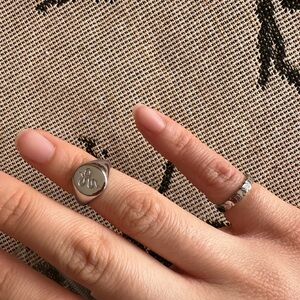 NWT 2 Stainless Steel Size 4 Rings